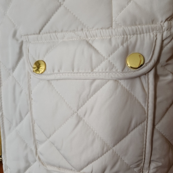 NWT  ST. JOHN'S BAY Ivory Puffer Vest Size Small - Picture 4 of 8